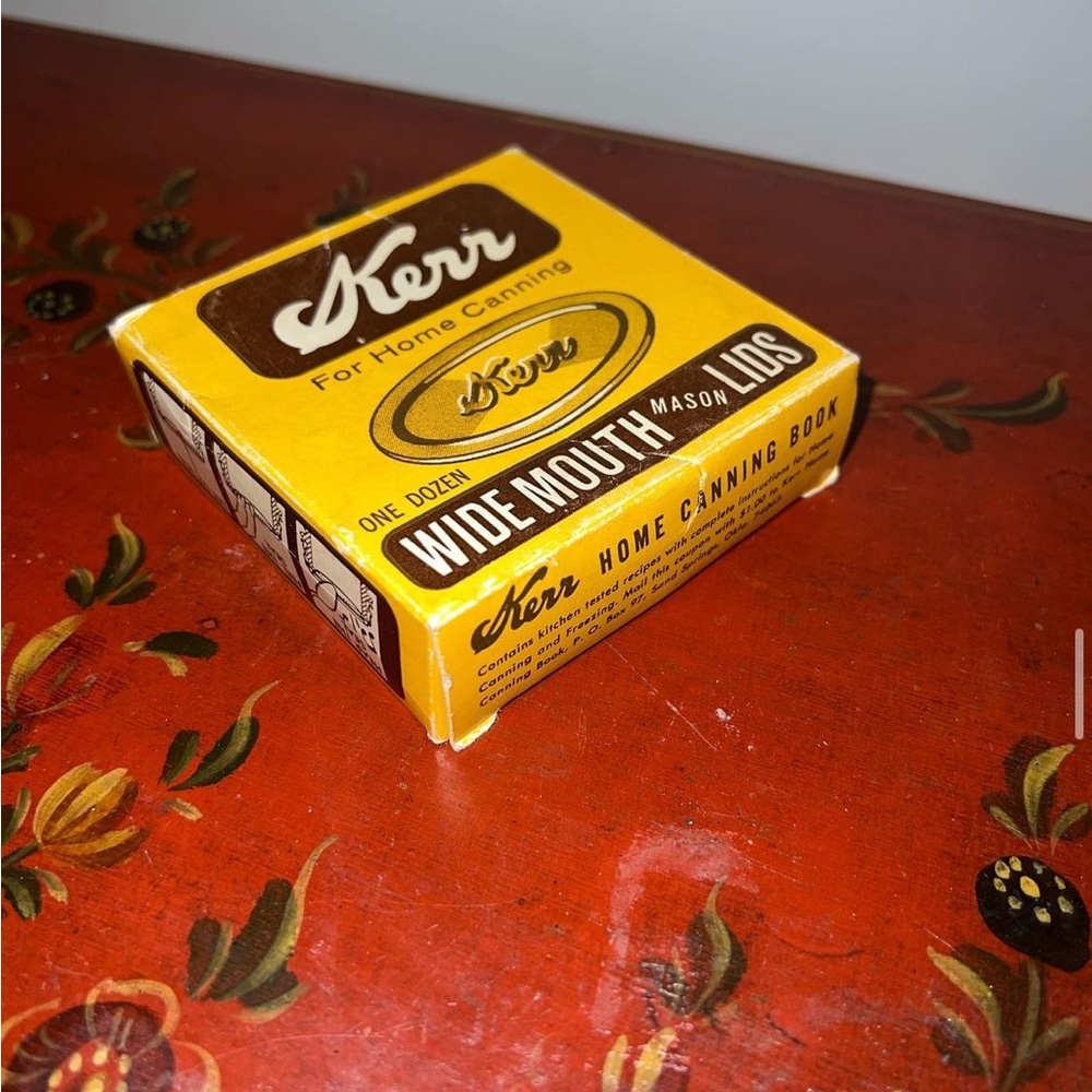 Antique Kerr Wide Mouth Mason Jar Lids.